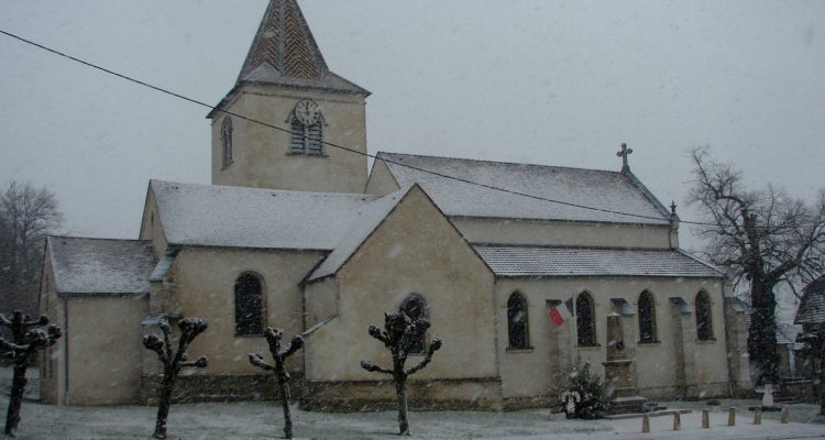 Eglise sous la neige